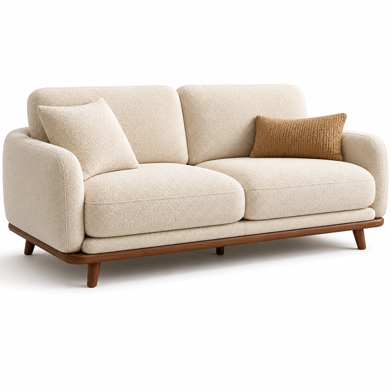 Sofa 2-osobowa boucle – Kremowy-vikenhome